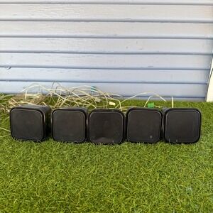 Philips HTS3371 Home Theater Satellite Speakers Set of‎ 5 Black Wired